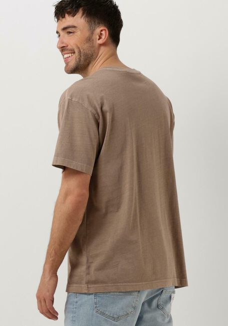 Braune CALVIN KLEIN T-shirt MONOLOGO MINERAL DYE TEE - large