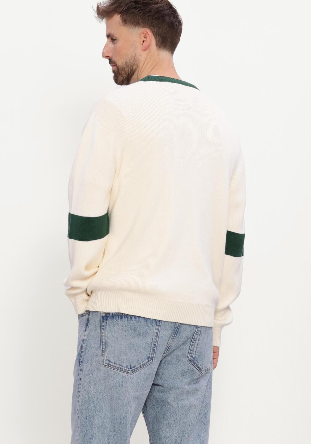 Wei&szlig;e TOMMY JEANS Pullover TJM REG NEW CLASSICS SWEATER EXT - large