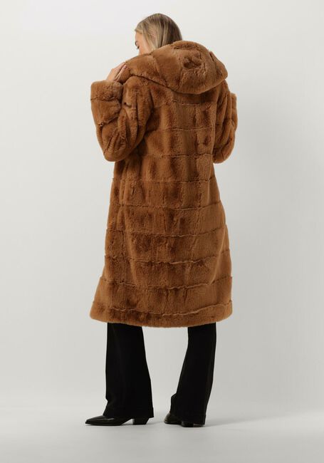 Camelfarbene MOSCOW Fake-Fur-Jack 10-09-NADJANA - large