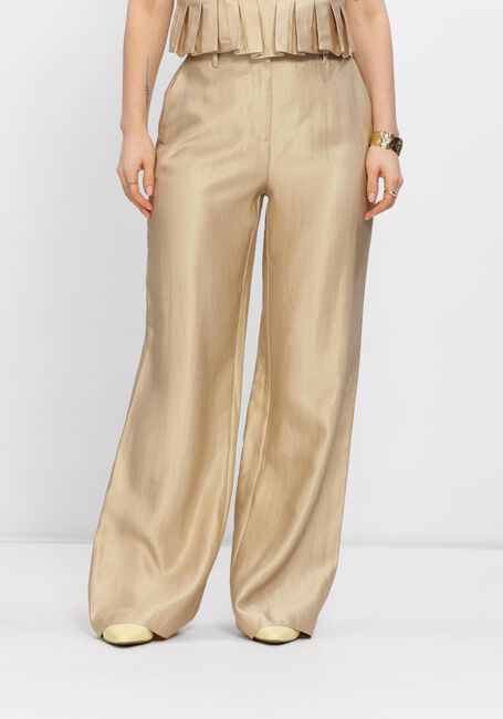 Goldfarbene FREEBIRD Weite Hose F-WV-SHINY-TWILL-26-1 - large