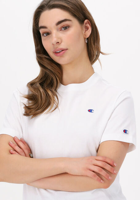 Weiße CHAMPION T-shirt CREWNECK T-SHIRT 115109 - large