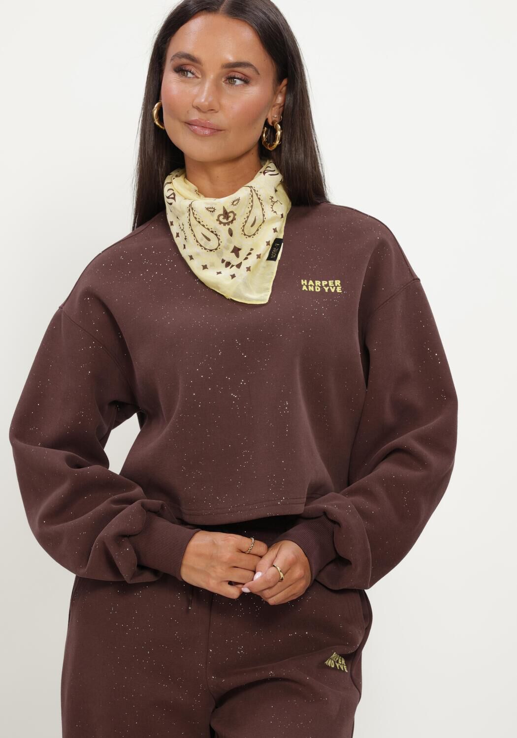 Braune HARPER & YVE Sweatshirt DARCY-SW - large
