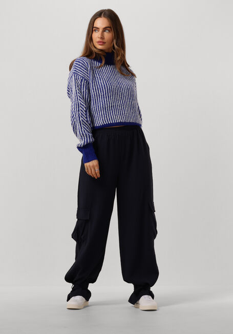 Blaue ANOTHER LABEL Pullover ELIS KNITTED PULL - large