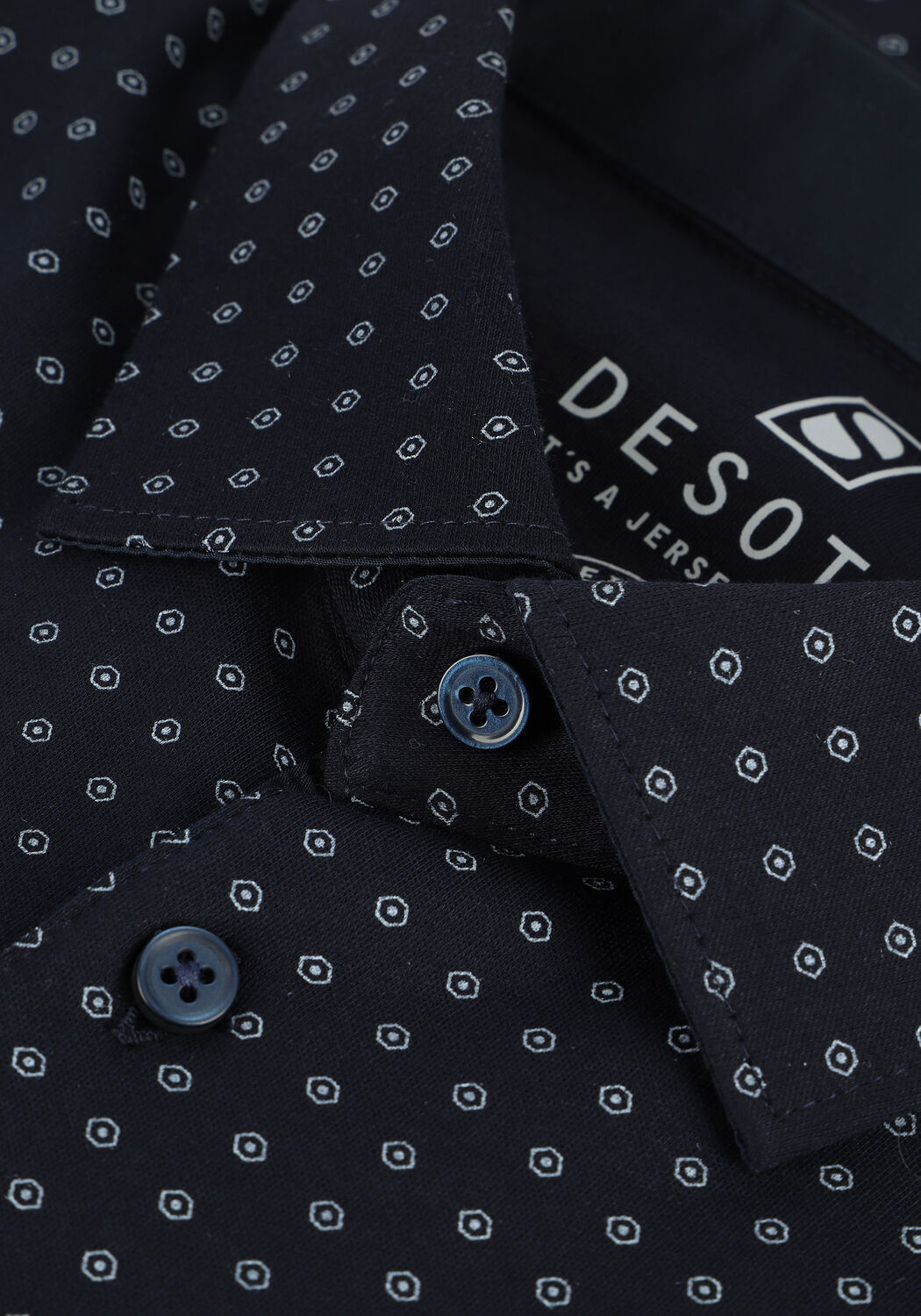 Dunkelblau DESOTO Polo-Shirt POLO KENT - large