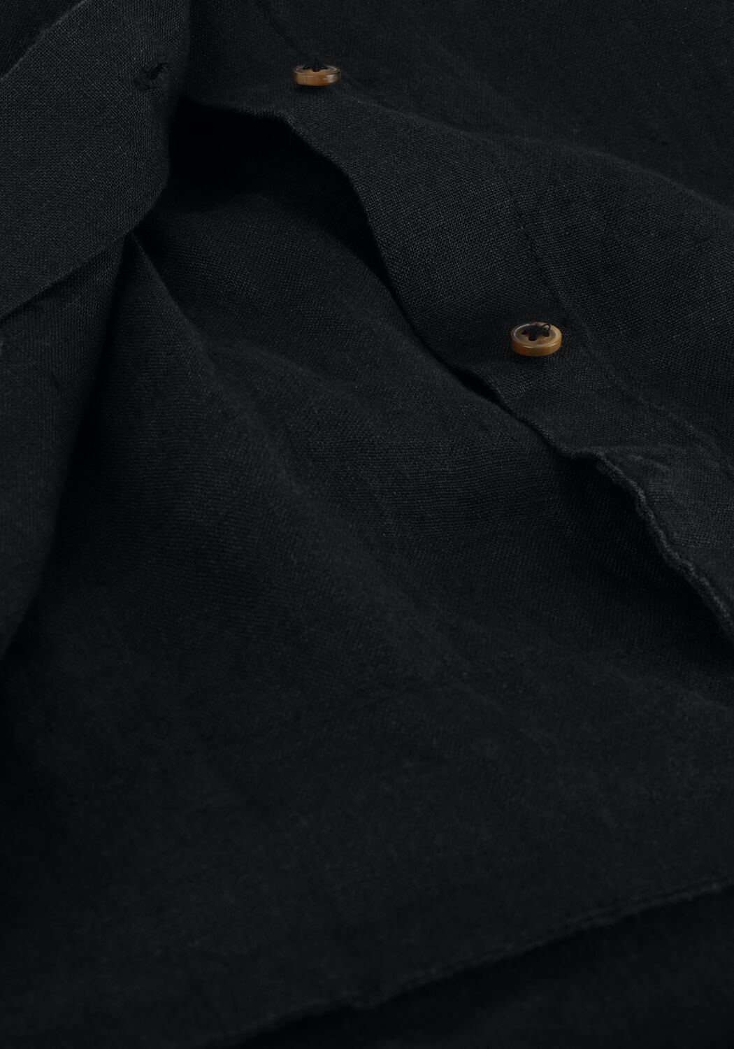 Schwarze SELECTED WOMEN Blusen SLFLINNIE S LINEN SHIRT - large