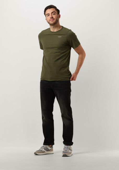 Olive G-STAR RAW T-shirt SLIM BASE R T S/S - large