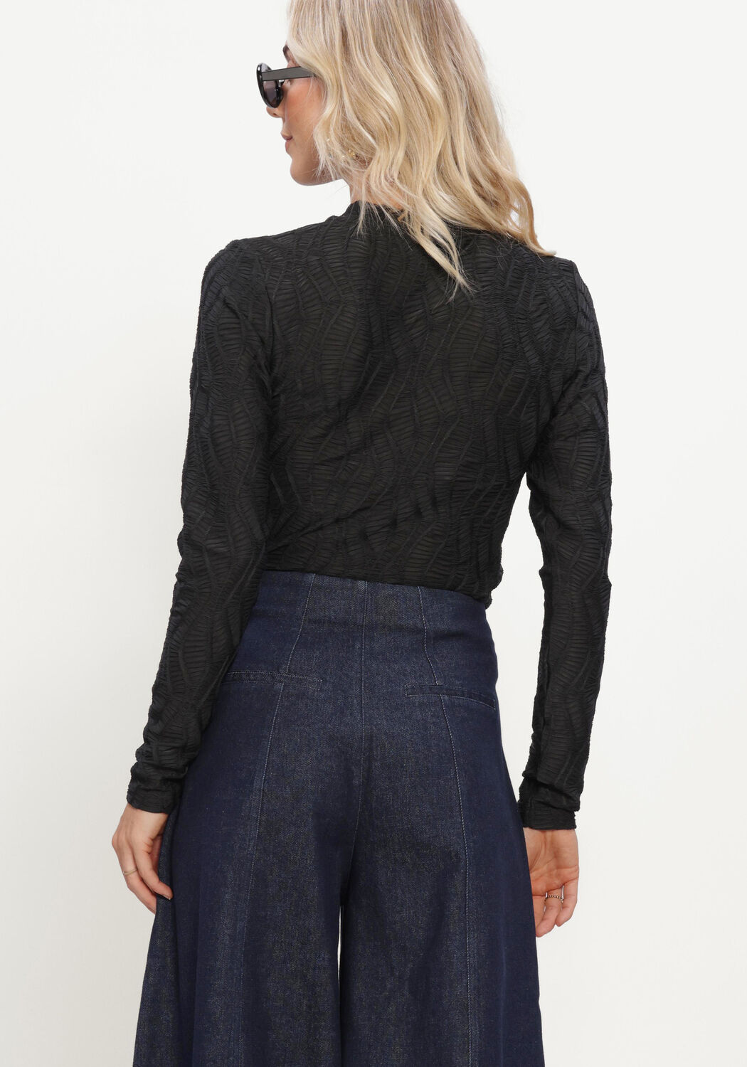 Schwarze COPENHAGEN MUSE Top CMJERI-BLOUSE - large