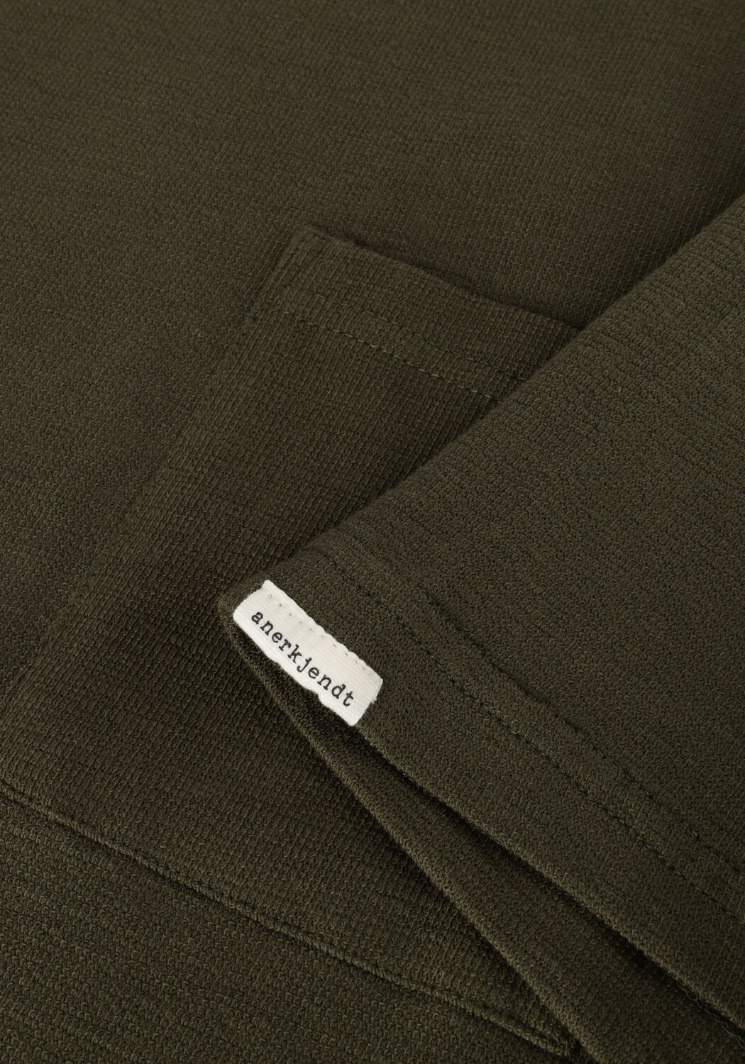 Dunkelgr&uuml;n ANERKJENDT T-shirt AKKIKKI S/S STRUCTURE TEE - large