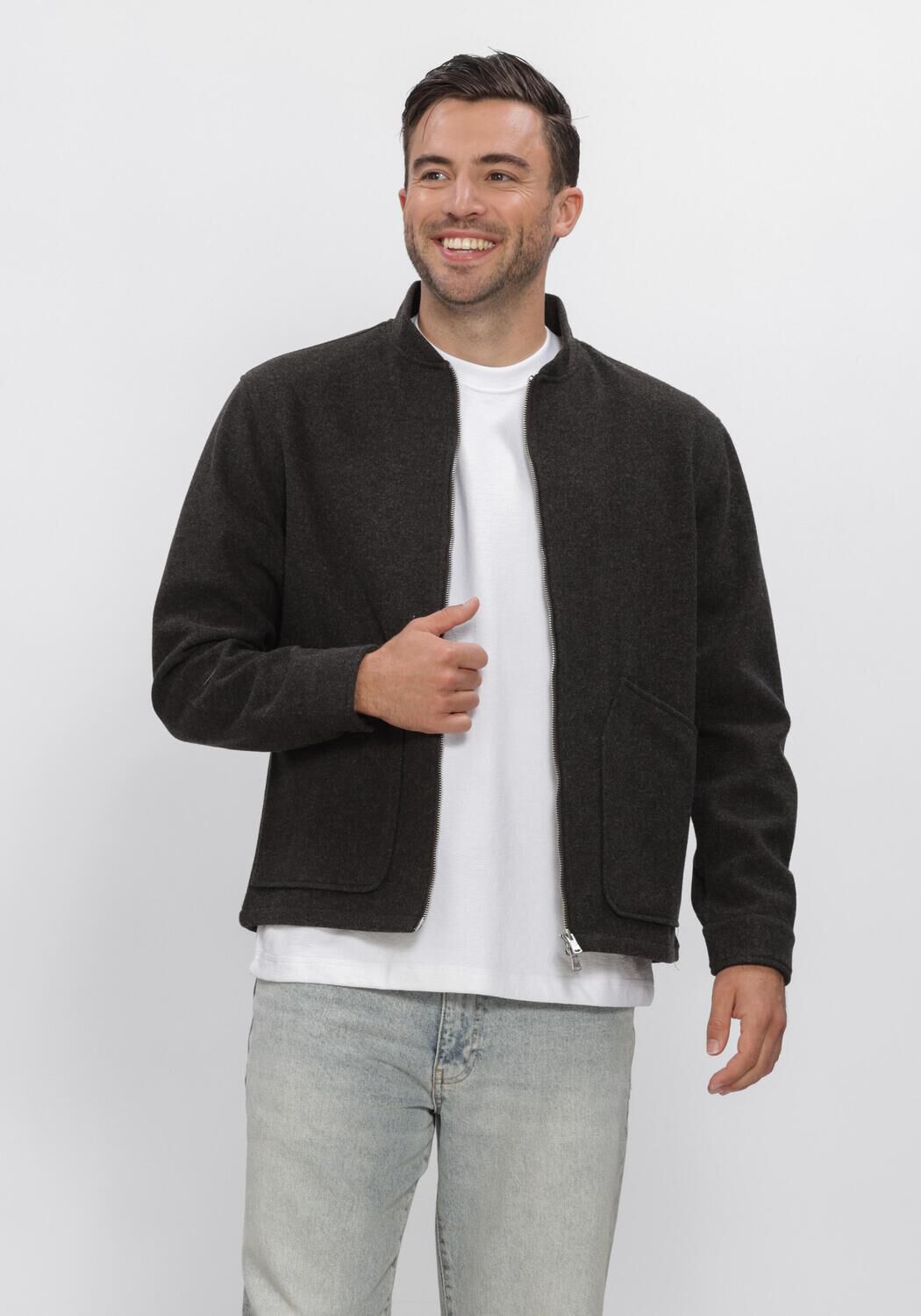 Dunkelgrau DSTREZZED Jack DS_COLE BOMBER - large