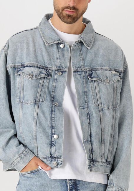 Blaue CALVIN KLEIN Jeansjacke RELAXED DENIM JACKET - large