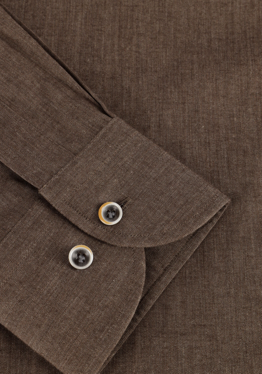 Taupe PROFUOMO Klassisches Oberhemd SHIRT CUTAWAY SC SF - large