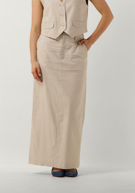 Beige GESTUZ Maxirock LIZAGZ LINEN HW SKIRT - large