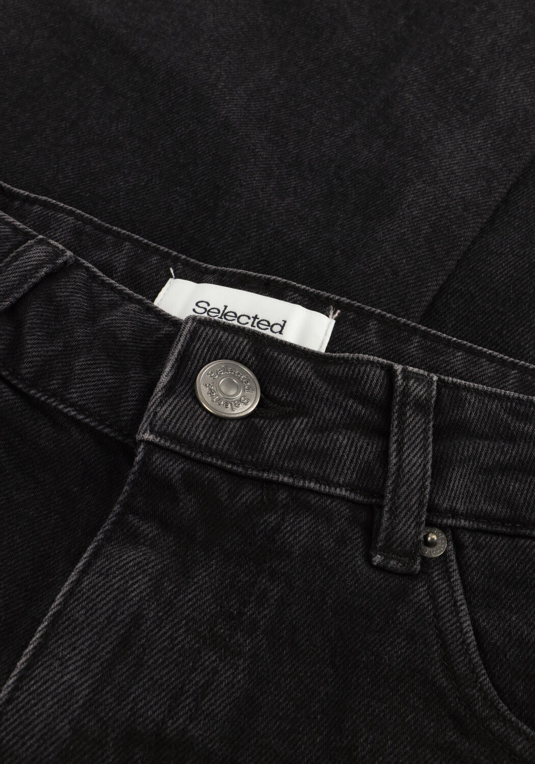 Schwarze SELECTED WOMEN Slim fit jeans SLFSLIM BEA-KORI MW JEANS - large