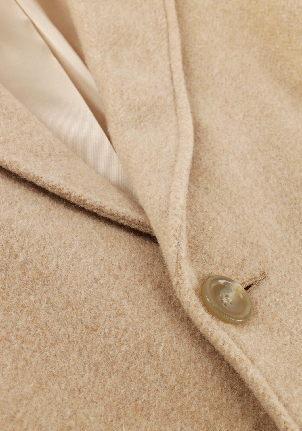 Beige VANILIA Blazer WOOL BLEND BLAZER - large