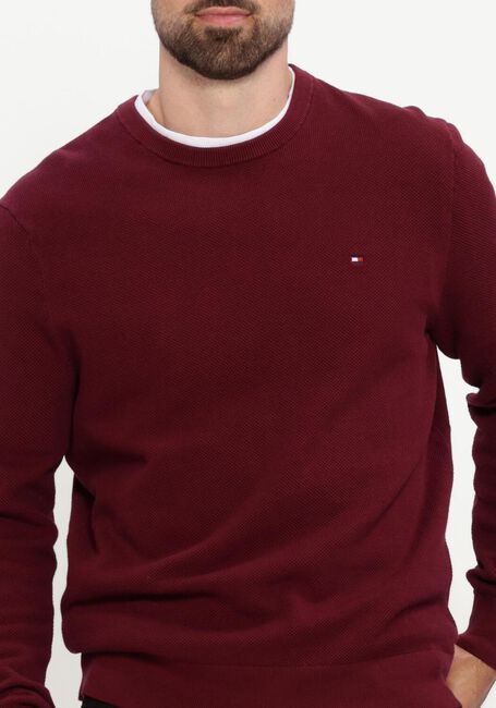 Bordeaux TOMMY HILFIGER Pullover ESSENTIAL STRUCTURE CREW NECK - large