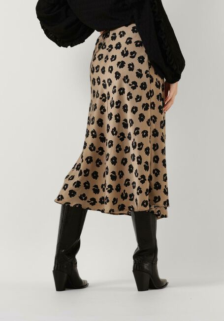 Taupe NEO NOIR Maxirock BOVARY DISTRESSED DOT SKIRT - large