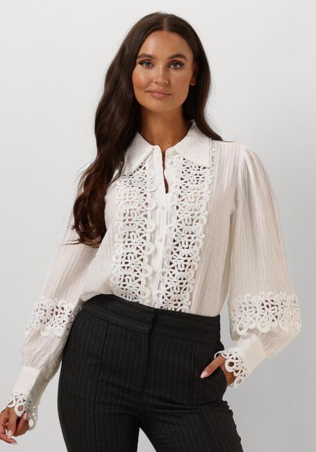 Weiße AAIKO Blusen LOEWY VIS 492 - large