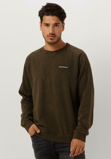 Dunkelgr&uuml;n ANERKJENDT Pullover AKRUBEN COTTON CREW SWEAT - large
