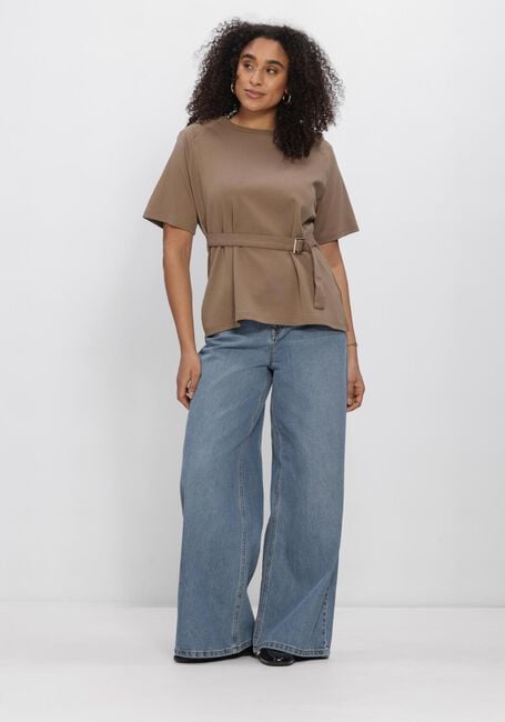 Braune MY ESSENTIAL WARDROBE Tops & T-shirts MWAPIR BELT TEE - large