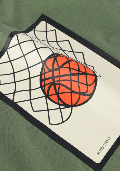 Grüne MOODSTREET T-shirt T-SHIRT LEWIS B-BALL SLAM DUNK - large