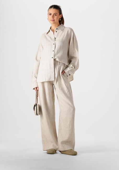 Ecru WITHBLACK Weite Hose WBLWILLOW WIDE PANTS - large