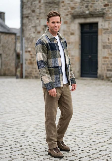 Mehrfarbige/Bunte JC RAGS Overshirt BENJI CHEK - large