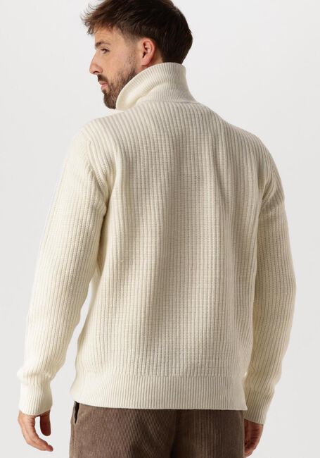 Ecru SELECTED HOMME Pullover SLHLAND LS KNIT HALF ZIP - large