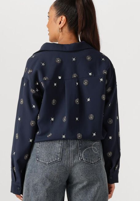 Dunkelblau NUKUS Blusen NEWPORT BLOUSE EMBROIDERY - large