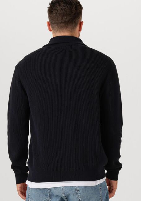 Dunkelblau PURE PATH Pullover LOOSE FIT HALF ZIP KNITWEAR - large