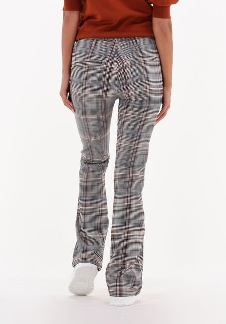 Braune MINUS Schlaghose CARMA CHECK FLARED PANTS - large