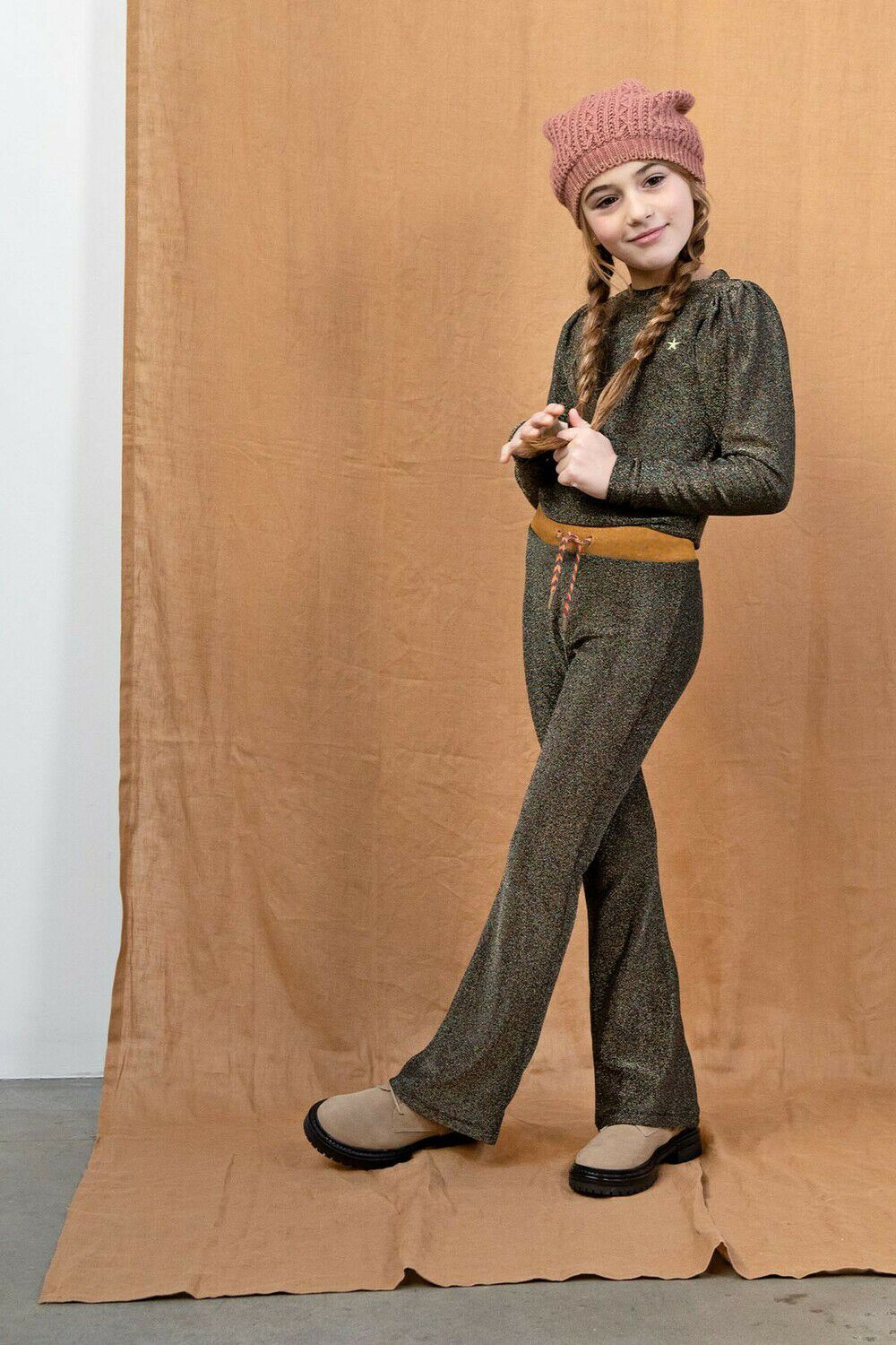 Mehrfarbige/Bunte LIKE FLO Tops & T-shirts GLITTER PUFFY TOP - large