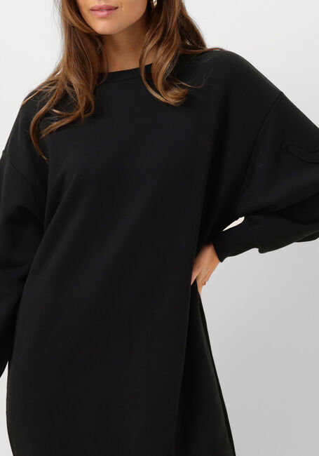 Schwarze ALIX THE LABEL Midikleid LADIES KNITTED MIDI SWEAT DRESS - large