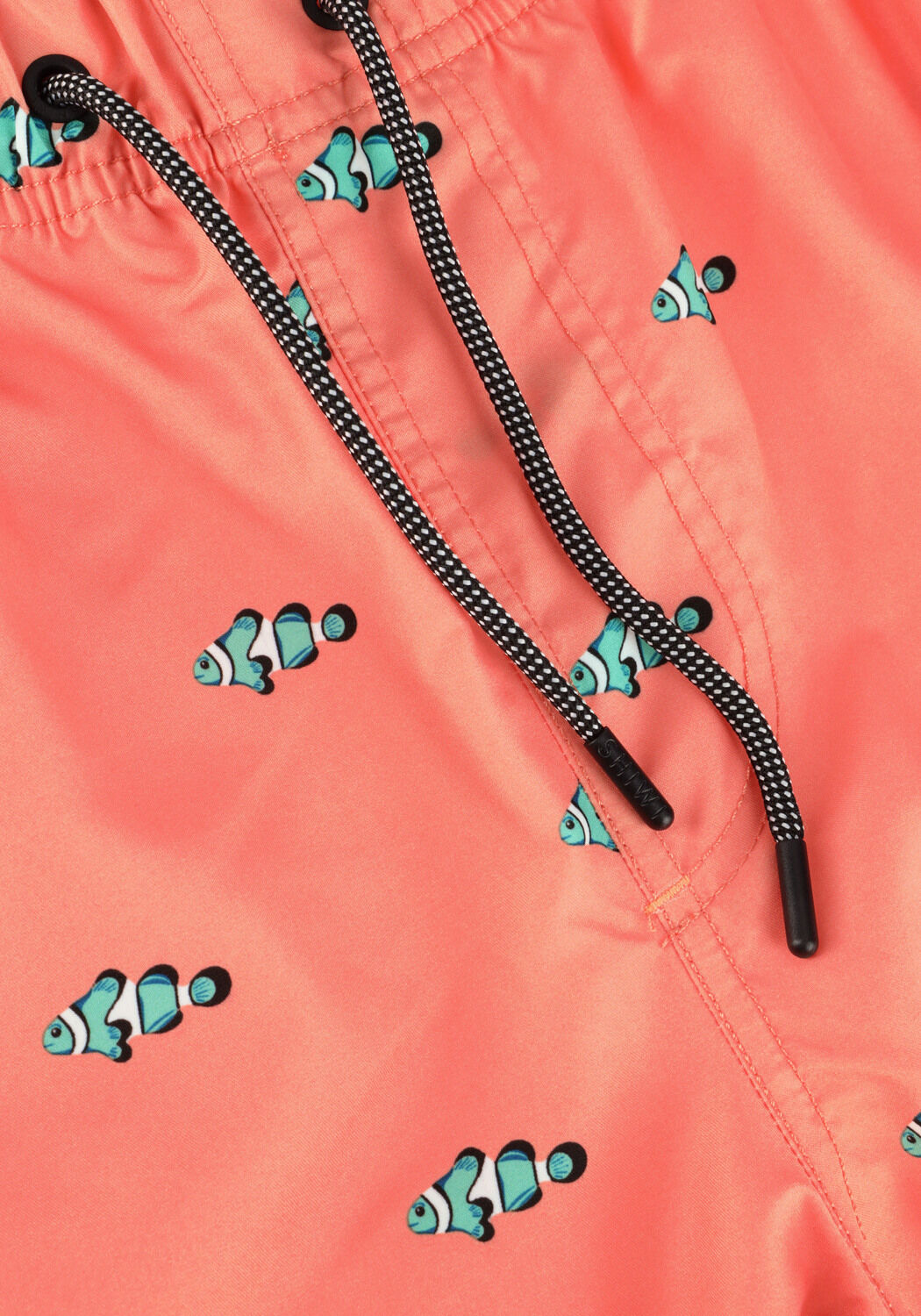 Orangene SHIWI Badehosen MEN SWIMSHORT CLOWNFISH - large