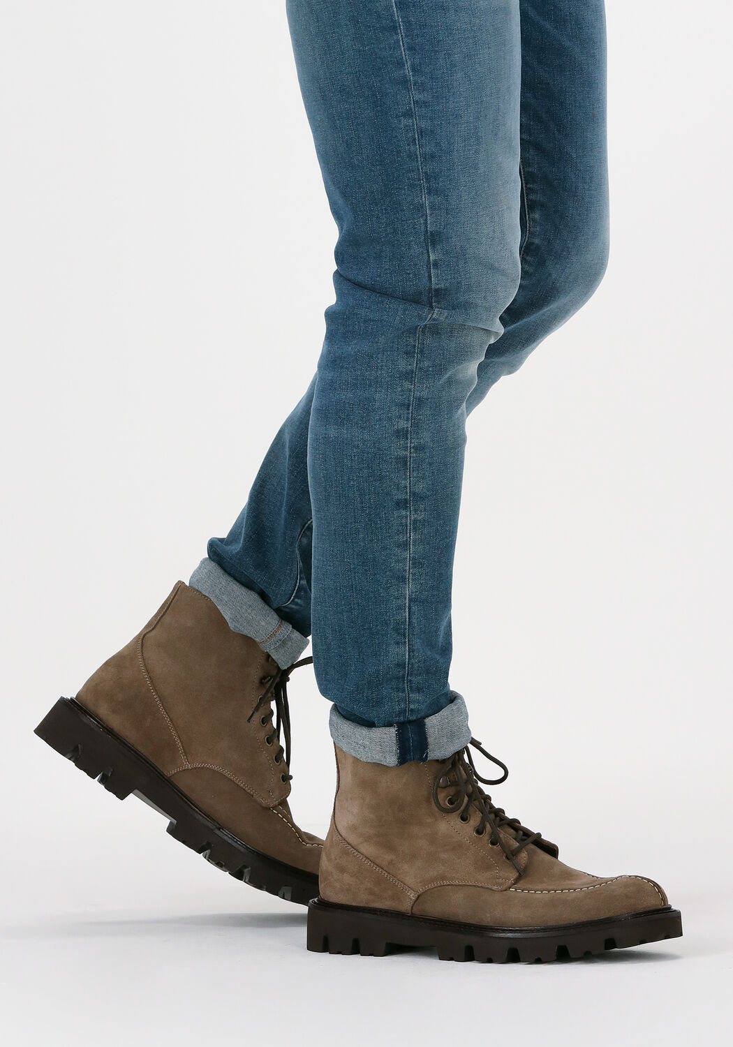 Taupe MAZZELTOV Schn&uuml;rboots 4364 - large