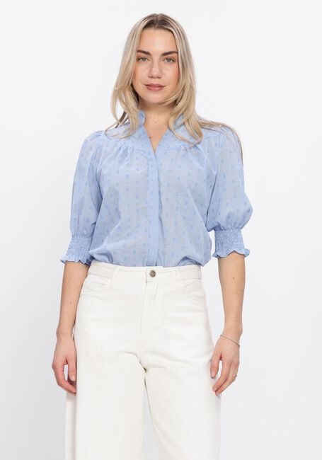 Hellblau NEO NOIR Blusen DIANA DOBBY S BLOUSE - large