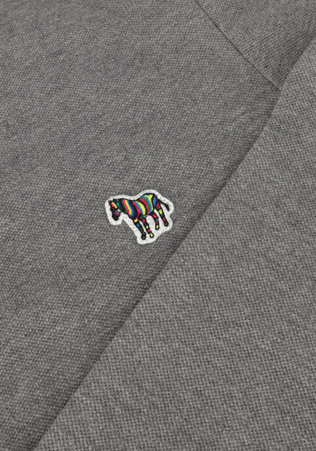 Graue PS PAUL SMITH Polo-Shirt MENS SLIM FIT POLO SHIRT ZEBRA - large