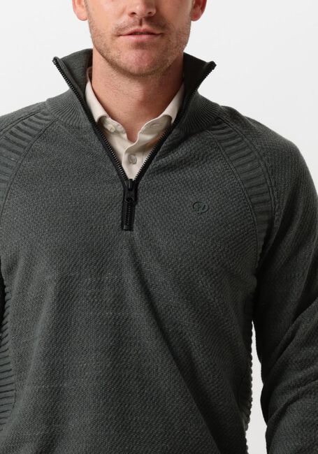 Grüne CAST IRON Pullover HALF ZIP COLLAR COTTON HEATHER PLATED BLEND - large