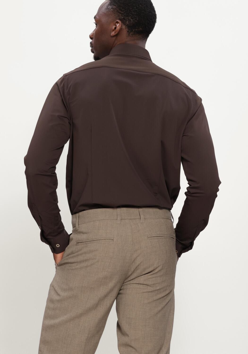 Braune BLUE INDUSTRY Klassisches Oberhemd SHIRT - large