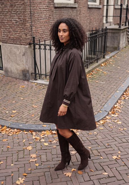 Braune SUMMUM Minikleid DRESS TAFT LIGHT - large