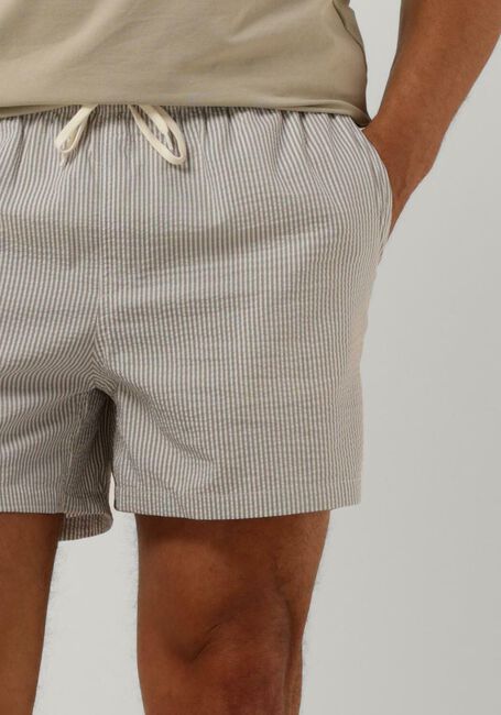 Nicht-gerade weiss SELECTED HOMME Kurze Hose SLHCOOPER SEERSUCKER SWIMSHORTS W VETIVER STRIPES - large