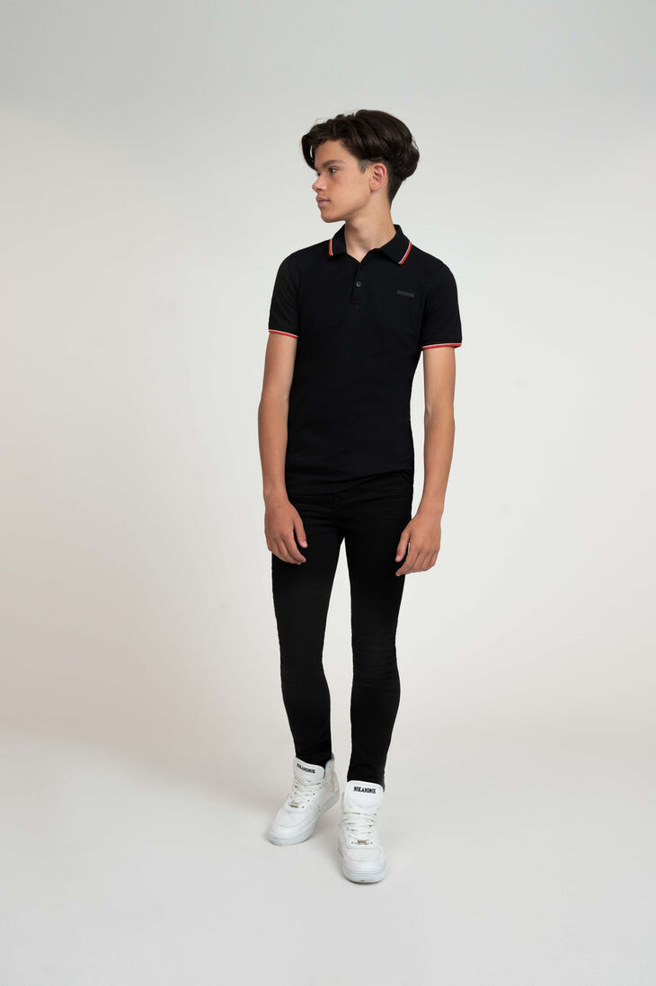 dunkelblau nik & nik polo-shirt rubber badge polo