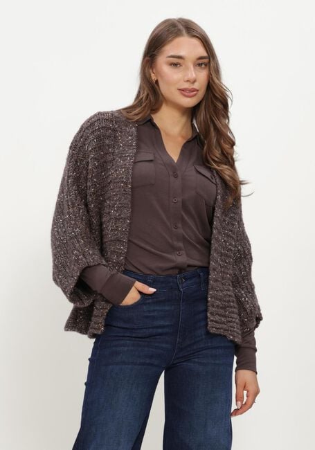Braune MOSCOW Strickjacke 24-11-EVI-1 - large