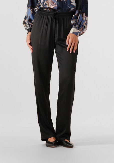 Schwarze RESORT FINEST Weite Hose SATIN PANTS - large