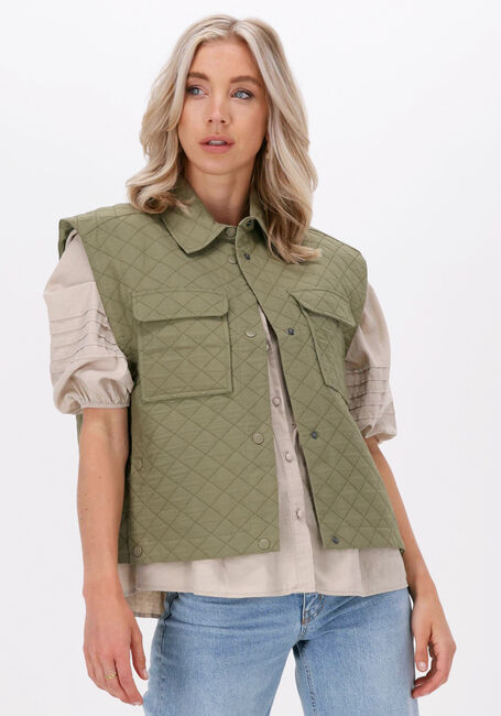Grüne LEVETE ROOM Gilet SARAH 1 SHIRT - large