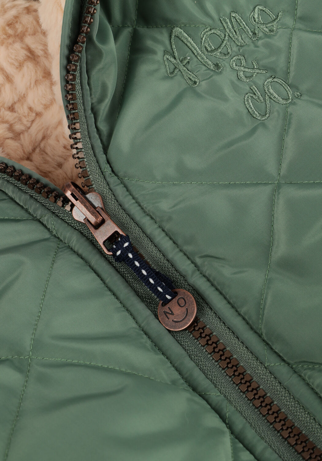 Minze NONO Jack BOMBY REVERSIBLE HOODED JACKET WITH PRINT AT SLEEVE - large