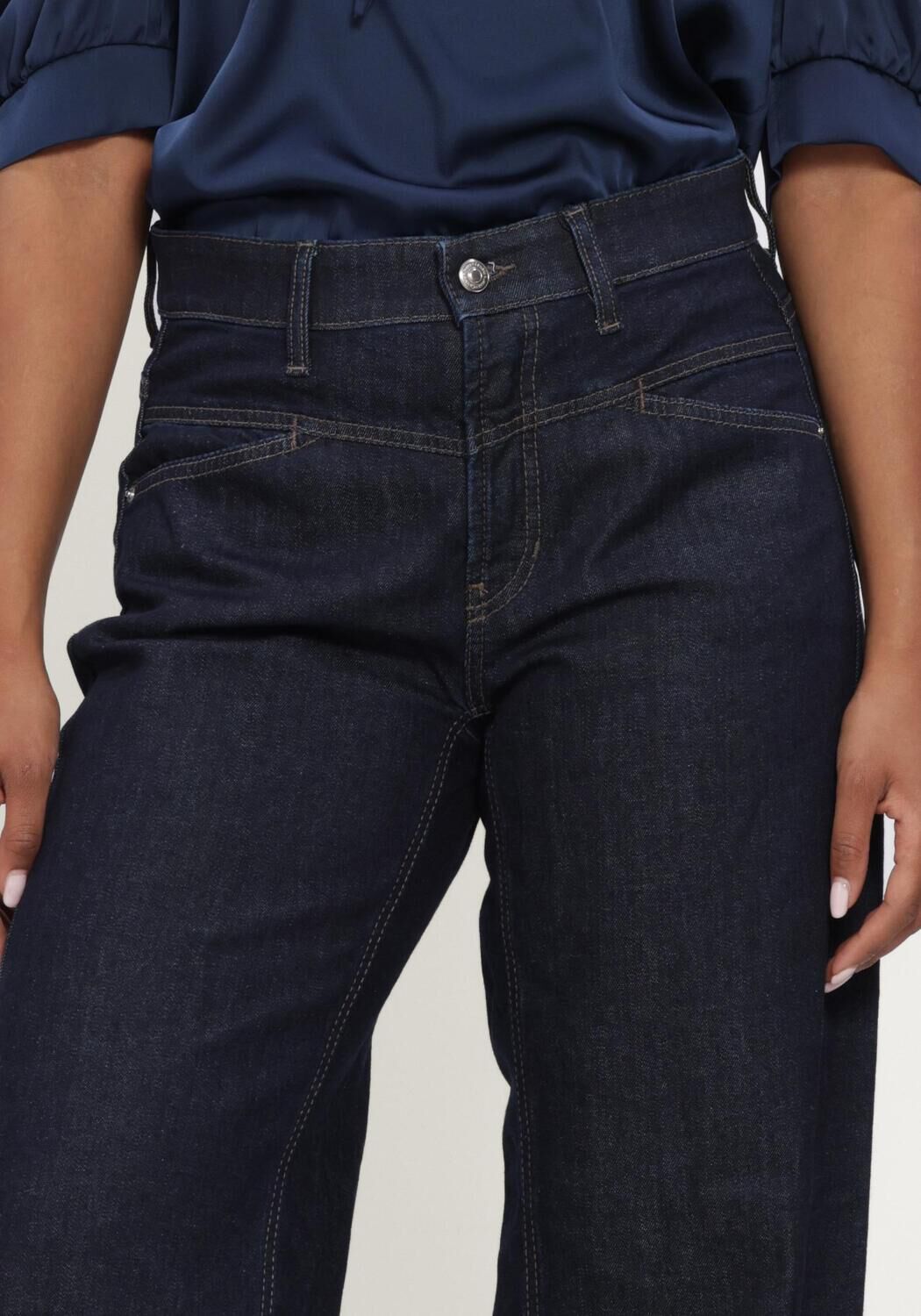Dunkelblau CAMBIO Wide jeans ORNELLA - large
