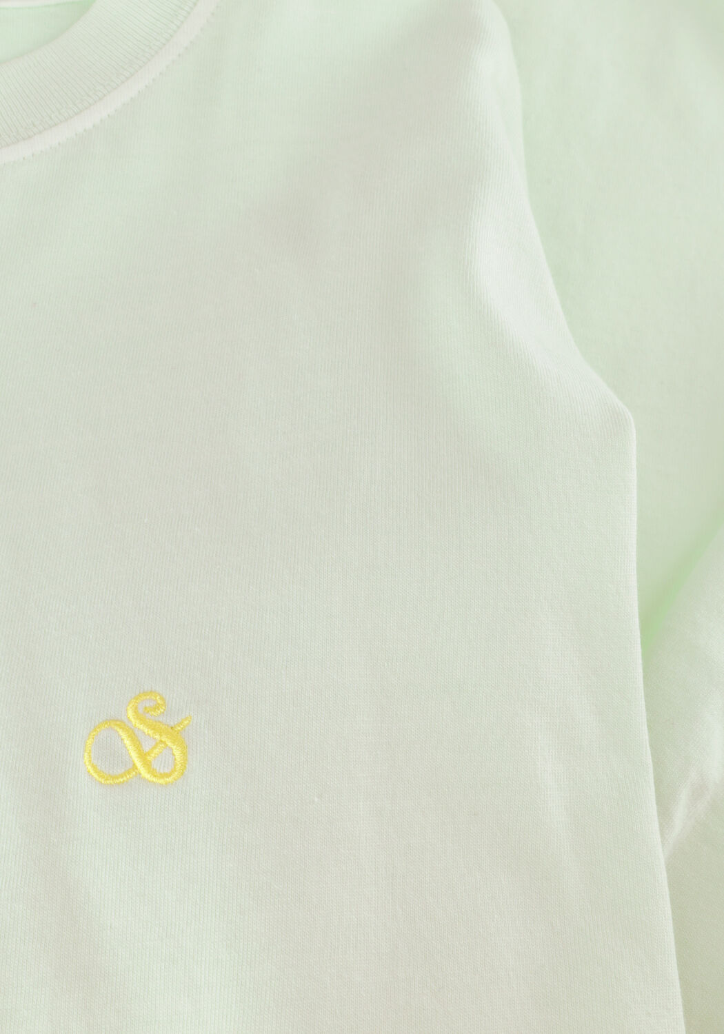 Gr&uuml;ne SCOTCH & SODA T-shirt GARMENT DYE LOGO CREW T-SHIRT - large