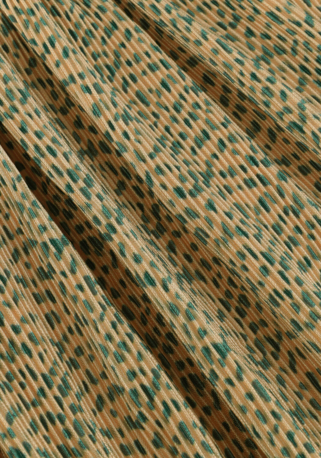 Beige NONO Minikleid MIRON AOP PLISSEE DRESS - large