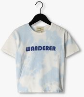 Blaue WANDER & WONDER T-shirt WANDERER TIE DIE TEE - medium