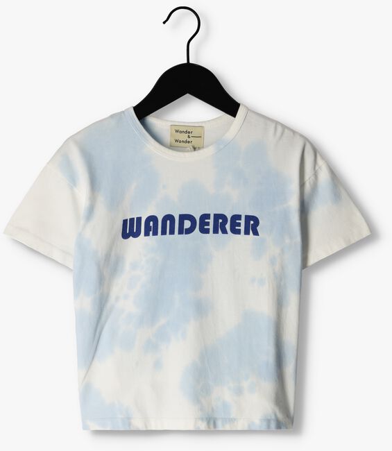 Blaue WANDER & WONDER T-shirt WANDERER TIE DIE TEE - large